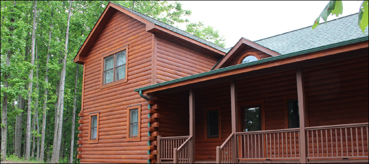 Log Home Staining in Maidens, Virginia