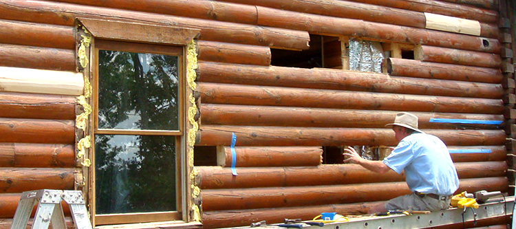 Log Home Repair Sandy Hook, Virginia