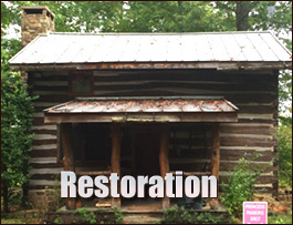 Historic Log Cabin Restoration  Goochland County, Virginia